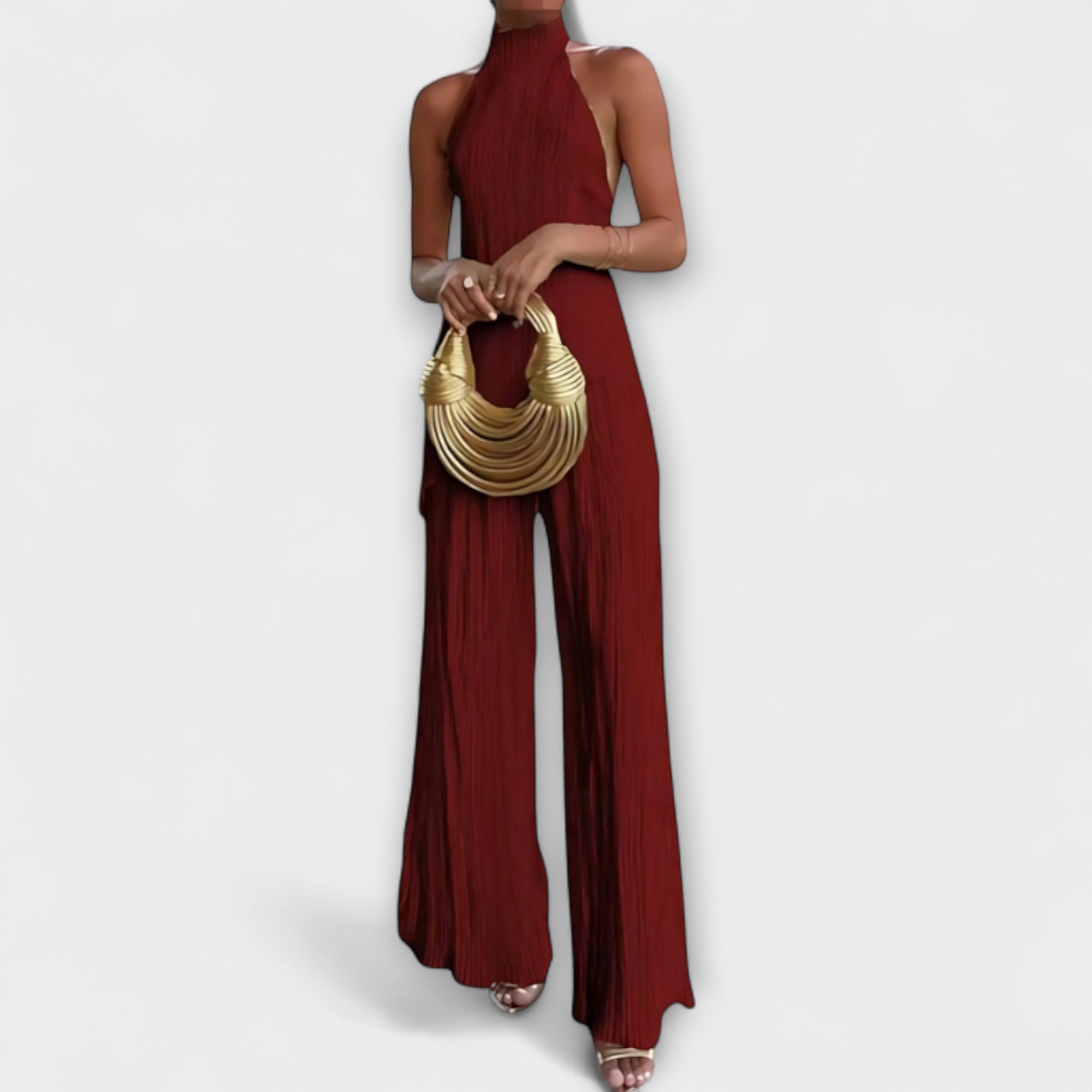 Pilarica - Elegante conjunto plissado assimétrico