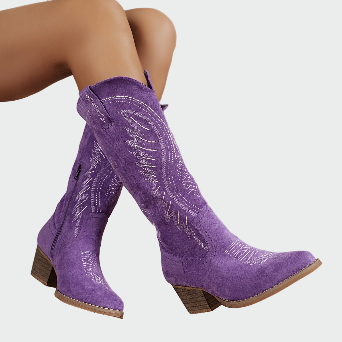 Botas Western elegantes, bordadas
