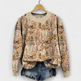 Tina - Pullover com padrão de flores