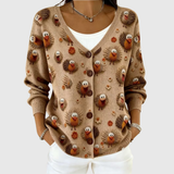 Cardigan com Botões Confortável