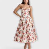 Mélie – Vestido de Verão Leve com Detalhe de Corpete