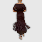 Florendra | Vestido floral longo com decote em V