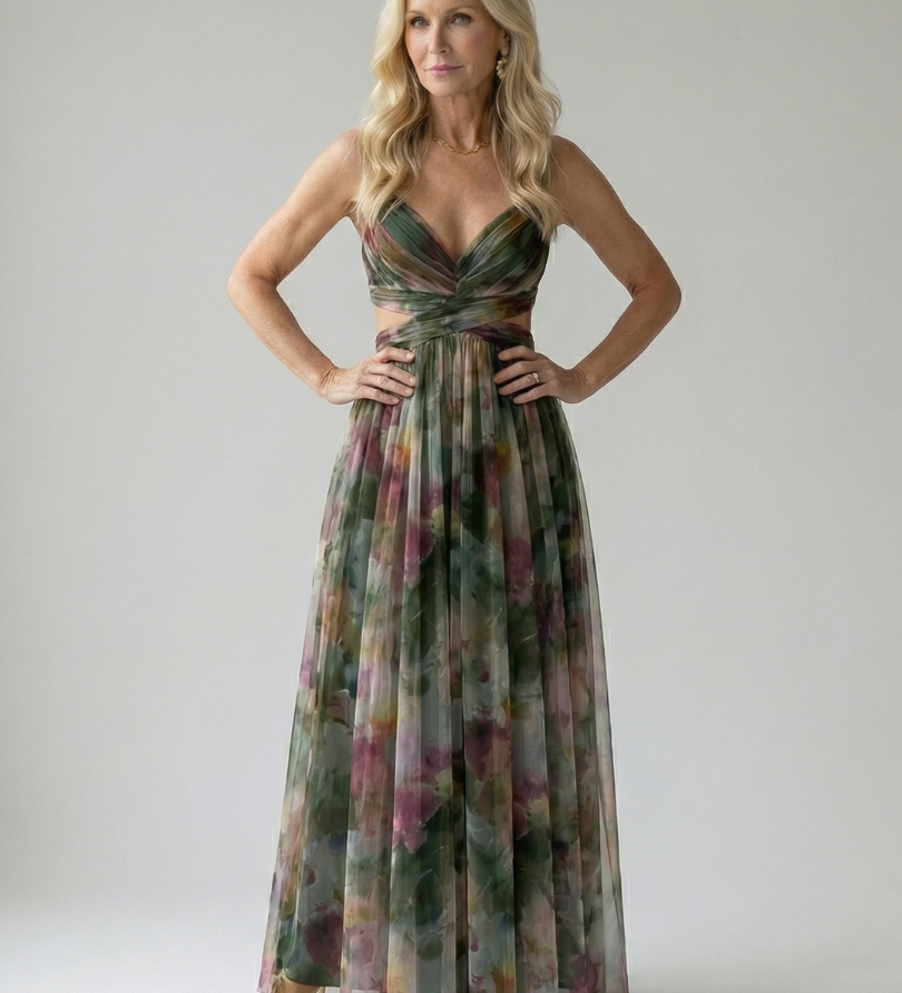 Isel | Vestido Maxi Soft Wrap