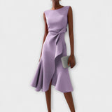 Juliette – Vestido Midi Assimétrico Drapado
