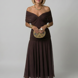 Calen | Vestido Midi Off-Shoulder