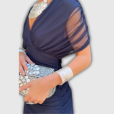 Florendra | Vestido floral longo com decote em V