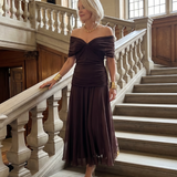 Calen | Vestido Midi Off-Shoulder