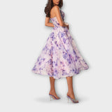 Elegante Vestido Midi de Chiffon