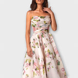 Elegante Vestido Midi de Chiffon