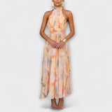 Vestido Maxi Aquarelle com Alças