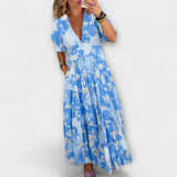 Catrisa - Vestido de Alças com Estampa Floral