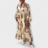 Nerina - Elegante Vestido Floral-Maxi