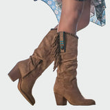 Botins de pele confortáveis