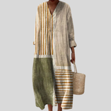 Vestido de Verão Estampado e Fluido