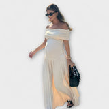 Amara - Vestido Maxi para Grávidas com Pregas