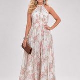 Guinevere | Vestido Midi Fluido com Padrão Floral