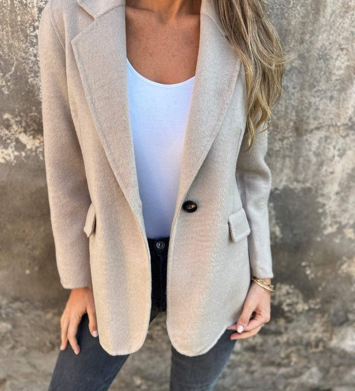 ROSIE | Casaco Casual com Mangas Longas e Lapela