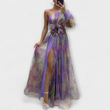 Minna – Vestido Maxi Amelie Assimétrico