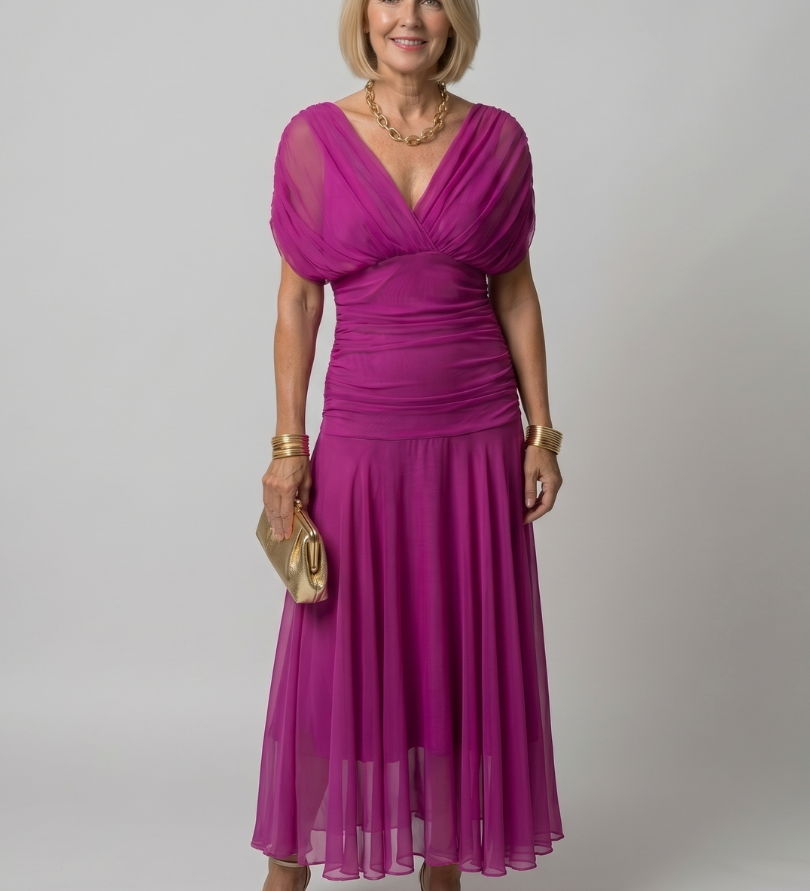 Calen | Vestido Midi Off-Shoulder