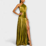 Emma - Vestido Halter com Costas Descobertas