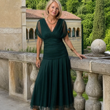 Calen | Vestido Midi Off-Shoulder