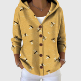 Cardigan Strick com Capuz