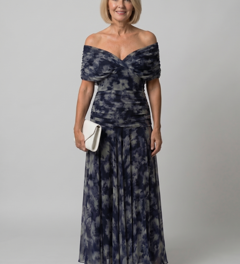 Calen | Vestido Midi Off-Shoulder