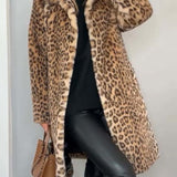 Leia - Casaco Leopardo Longo