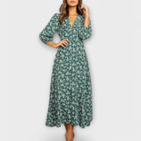 Vestido Maxí de Flores para Mulheres