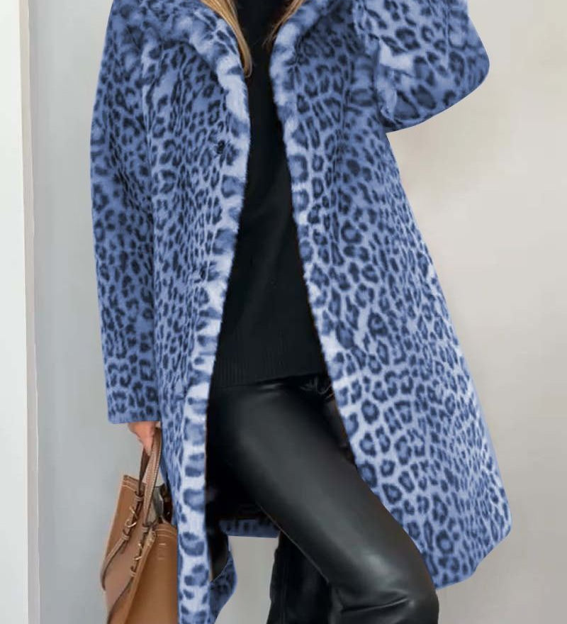 Leia - Casaco Leopardo Longo