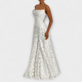 Emberly - Elegante Vestido Maxi em Jacquard