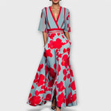 Elise - Elegante vestido justo florido