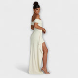 Gretchen - Vestido Maxi Esculpido Santo