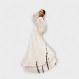 Elsa - Vestido Maxi Creme da Allegory