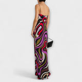 Daphne - Maxi-Vestido em Estampa Mármore