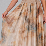 Elavenue | Vestido Maxi com Alças e Cintura de Renda