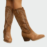 Botas Western elegantes, bordadas
