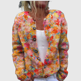 Helena™ | Cardigan com Mar de Flores