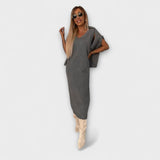 Solange - Vestido com conjunto de gola alta a condizer