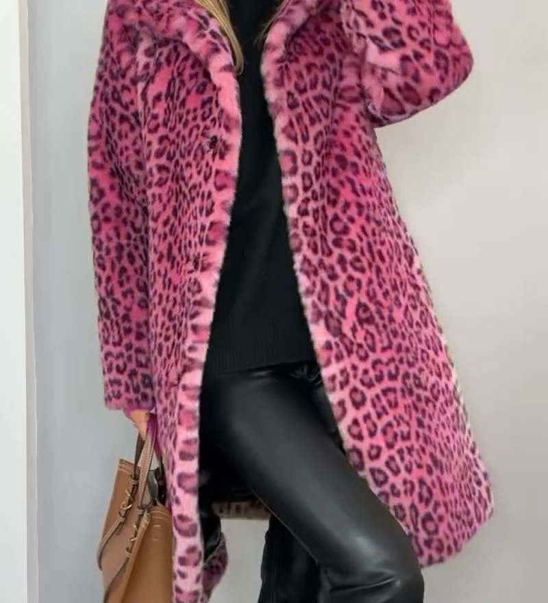 Leia - Casaco Leopardo Longo