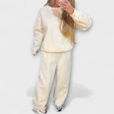 Meena - Conjunto Casual Feminino com Decote Redondo