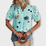 Emily - Blusa Moderna com Decote em V