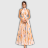 Savenora | Vestido Maxis com Alças de Pescoço