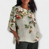 Amelia - Top com Estampa de Flores