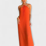 Poppy - Vestido Elegante com Decote Plissado