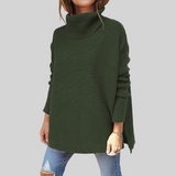 ANNELISE I Pullover Oversize com Gola Alta