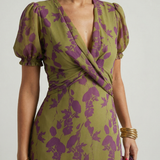 Virel | Vestido Midi de Design Floral Relaxante