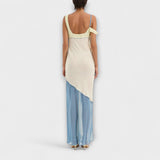 Alora - Vestido Midi Thames com Detalhe de Corte