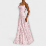 Emberly - Elegantes Vestido Maxi Jacquard