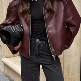 Theresia | Bomberjacke Curta em Bordeaux